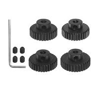 sourcing map 48P Hardened Pinion Motor Gear Set 4pcs 29T 30T 31T 32T Fit 1/8 Inch RC Motor Shaft 48 Pitch Gears for RC Car, with Hex Key