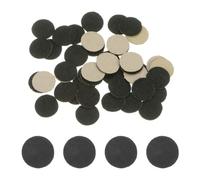 Sourcing Map 48pcs Black Non-Woven Round Felt Circles, 12mm Pre-Cut Felt Stickers for DIY Crafts