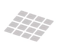 sourcing map 48pcs Felt Furniture Pads, 1-3/8 Inch Square Small Felt Chair Leg Floor Protectors Prevent Scratches for Furniture Hard Floor, Light Beige