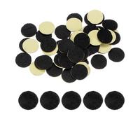 sourcing map 48pcs Round Adhesive Felt Circles, 15mm 5/8" Pre Cut Felt Craft Stickers Non-Woven Mini Felt Fabric Circles for DIY Sewing Handcraft Cut Projects Craft Finishing, Black