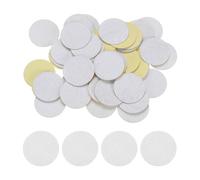 sourcing map 48pcs Round Adhesive Felt Circles, 30mm 1-1/4" Pre Cut Felt Craft Stickers Non-Woven Mini Felt Fabric Circles for DIY Sewing Handcraft Cut Projects Craft Finishing, White