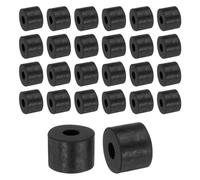 Sourcing Map 48pcs Rubber Spacers, 14mm OD x 5mm ID x 10mm Height, Black, Standard Grade, Round Head, Flat Washer, Vibration Damping Pads for Home, Car, Construction, Automotive & Appliances