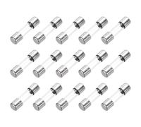 sourcing map 4A 250V 5x20mm Time Delay Glass Fuse UL Listed Slow Blow Fuse for Home Appliances 15 Pcs