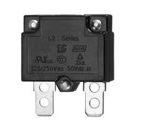 sourcing map 4Amp Push Button Circuit Breaker,125/250V AC 50V DC Automatic Reset Thermal Overload Protector Thermal Circuit Breaker for Industrial Auto Cars