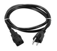 sourcing map 4ft 18 AWG Black 18/3 Universal Power Cord C13 to NEMA 5-15P 10A 125V 3-Prong Extension Power Cord for PC,Computer,Printers,TV,AC Adapter,Laptop,Monitor,Projector