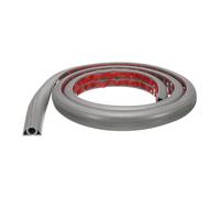 sourcing map 4ft Cord Cover Floor W0.3" x H0.3" Inner Channel PVC Hide Extension Cable Floor Wire Hider Wire Covers Protector for Prevent Cable Trips Cables Management, Wood Grey