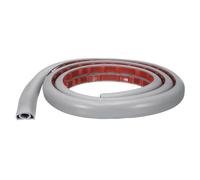 sourcing map 4ft Cord Cover Floor W0.3" x H0.3" Inner Channel PVC Hide Extension Cable Floor Wire Hider Wire Covers Protector for Prevent Cable Trips Cables Management, Grey
