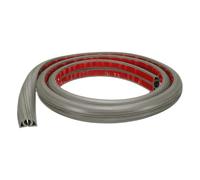 sourcing map 4ft Cord Cover Floor W0.3" x H0.3" Inner Channel PVC Hide Extension Cable Floor Wire Hider Wire Covers Protector for Prevent Cable Trips Cables Management, Light Grey