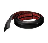 sourcing map 4ft Cord Cover Floor W0.55" x H0.28" Inner Channel PVC Hide Extension Cable Floor Wire Hider Wire Covers Protector for Prevent Cable Trips Cables Management, Black