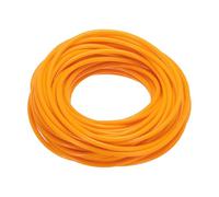 sourcing map 4mm 16Yards Hollow Pipe Rubber Cords, Elastic Silicone Tube Cord Barber Cord for Knitting Jewelry Making DIY Crafts Stitch Holders, Orange