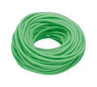 sourcing map 4mm 16Yards Hollow Pipe Rubber Cords, Elastic Silicone Tube Cord Barber Cord for Knitting Jewelry Making DIY Crafts Stitch Holders, Dark Green