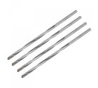 sourcing map 4mm Cutting Dia Cemented Carbide Twist Extra Long Drill Bit with Round Straight Shank for Hardened Steel Stainless Steel, 120mm Length 4 Pcs