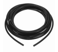 sourcing map 4mm ID x 6mm OD Silicone Tubing, 16.4ft High Temp Silicone Air Tube Drip Irrigation Hose Pipe for Home Brewing Wine Beer Line and Aquaponics, Black