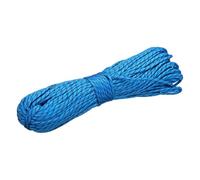 sourcing map 4mm Paracord Rope, 100ft/30.5m 7 Strand Heavy Duty Camping Rope Braided Polypropylene Ropes, Lightweight Tie-Downs Utility Cord for Marine, Indoor & Outdoor, Stripe Dark Blue
