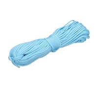 sourcing map 4mm Paracord Rope, 100ft/30.5m 7 Strand Heavy Duty Camping Rope Braided Polypropylene Ropes, Lightweight Tie-Downs Utility Cord for Marine, Indoor & Outdoor, Luminous Blue