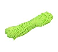 sourcing map 4mm Paracord Rope, 100ft/30.5m 7 Strand Heavy Duty Camping Rope Braided Polypropylene Ropes, Lightweight Tie-Downs Utility Cord for Marine, Indoor & Outdoor, Fluorescent Green