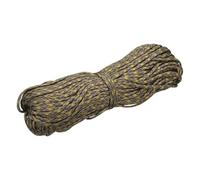 sourcing map 4mm Paracord Rope, 151ft/46m 7 Strand Heavy Duty Camping Rope Braided Polypropylene Ropes, Lightweight Tie-Downs Utility Cord for Marine, Indoor & Outdoor, Stripe Brown