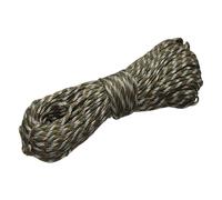 sourcing map 4mm Paracord Rope, 200ft/61m 7 Strand Heavy Duty Camping Rope Braided Polypropylene Ropes, Lightweight Tie-Downs Utility Cord for Marine, Indoor & Outdoor, Army Green/White