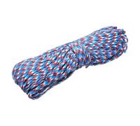 sourcing map 4mm Paracord Rope, 200ft/61m 7 Strand Heavy Duty Camping Rope Braided Polypropylene Ropes, Lightweight Tie-Downs Utility Cord for Marine, Indoor & Outdoor, Blue/Red/White