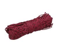 sourcing map 4mm Paracord Rope, 200ft/61m 7 Strand Heavy Duty Camping Rope Braided Polypropylene Ropes, Lightweight Tie-Downs Utility Cord for Marine, Indoor & Outdoor, Black/Dark Red