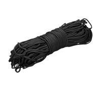 sourcing map 4mm Paracord Rope, 200ft/61m 7 Strand Heavy Duty Camping Rope Braided Polypropylene Ropes, Lightweight Tie-Downs Utility Cord for Marine, Indoor & Outdoor, Black