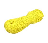 sourcing map 4mm Paracord Rope, 200ft/61m 7 Strand Heavy Duty Camping Rope Braided Polypropylene Ropes, Lightweight Tie-Downs Utility Cord for Marine, Indoor & Outdoor, Stripe Yellow