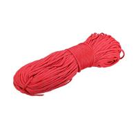 sourcing map 4mm Paracord Rope 200ft/61m 7 Strand Stripe Red | Heavy Duty Camping Rope Braided,Polypropylene Ropes,Lightweight Tie-Downs Utility Cord,for Marine, Indoor & Outdoor