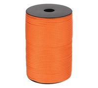 Sourcing Map 4mm Polypropylene Braided Rope, 100m Nylon Rope, Dark Orange, Clothesline, Camping, Hiking, Outdoor