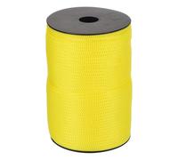 Sourcing Map 4mm Polypropylene Rope, 100m Yellow Braided Utility Cord for Clothesline, Camping, Hiking, Outdoor Activities