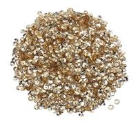 Sourcing Map 4MM Silver Backed Sequins - 3000Pcs Cup & Embroidery Sequins for Jewelry Making, Crafts & Sewing - Champagne Color