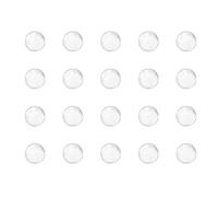 sourcing map 4mm Solid Round Clear Glass Ball Boiling Stones Soda Lime Glass Beads 1000pcs