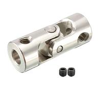 sourcing map 4mm to 4mm Inner Dia Rotatable Universal Steering Shaft U Joint Coupler L23XD9