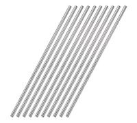 sourcing map 4mm x 300mm 304 Stainless Steel Solid Round Rod for DIY Craft - 10pcs