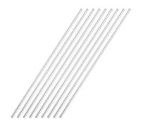 sourcing map 4mmx200mm 304 Stainless Steel Solid Round Rod for DIY Crafts - 9pcs