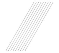 sourcing map 4mmx400mm 304 Stainless Steel Solid Round Rod for DIY Crafts - 9pcs