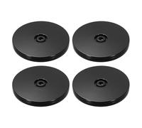 sourcing map 4Pack Acrylic Lazy Susan Turntable, 4" Spinner Lazy Susan Turntable Organizer, Acrylic Ball Bearing Rotating Tray for Pantry Spice Rack Decorating, Black