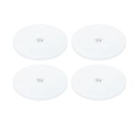 sourcing map 4Pack Acrylic Lazy Susan Turntable, 6" Spinner Lazy Susan Turntable Organizer, Acrylic Ball Bearing Rotating Tray for Pantry Spice Rack Decorating, White