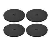 sourcing map 4Pack Acrylic Lazy Susan Turntable, 8" Spinner Lazy Susan Turntable Organizer, Acrylic Ball Bearing Rotating Tray for Pantry Spice Rack Decorating, Black