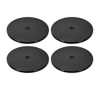 sourcing map 4Pack Acrylic Lazy Susan Turntable, 9" Spinner Lazy Susan Turntable Organizer, Acrylic Ball Bearing Rotating Tray for Pantry Spice Rack Decorating, Black