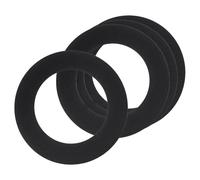 sourcing map 4Pack Goof Rings for 3" Recessed Lights, 3.2" ID 4.9" OD Steel Flat Goof Trim Ring Can Light Cover Plate Flush Mount Can Converter for Ceiling Wall Hole Decorative, Matte Black