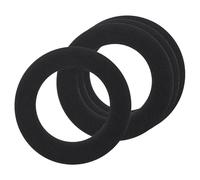 sourcing map 4Pack Goof Rings for 3" Recessed Lights, 3" ID 4.7" OD Steel Flat Goof Trim Ring Can Light Cover Plate Flush Mount Can Converter for Ceiling Wall Hole Decorative, Matte Black