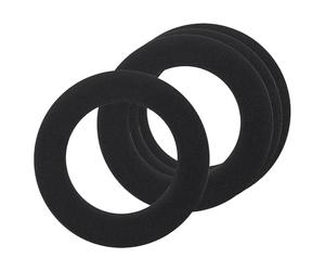 sourcing map 4Pack Goof Rings for 3" Recessed Lights, 3" ID 4.7" OD Steel Flat Goof Trim Ring Can Light Cover Plate Flush Mount Can Converter for Ceiling Wall Hole Decorative, Matte Black