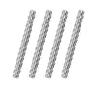 sourcing map 4Pack M6x55mm Fully Threaded Rod, 316 Stainless Steel Right Hand All Thread Screw Studs for Furniture Assembly Fastening, 1mm Pitch
