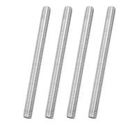 sourcing map 4Pack M8x100mm Fully Threaded Rod, 316 Stainless Steel Right Hand All Thread Screw Studs for Furniture Assembly Fastening, 1.25mm Pitch