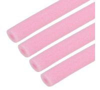 sourcing map 4pcs 1/5" ID Pipe Insulation Foam Tube, Foam Pipe Tubing Covers 0.59" OD Wrap Roll Bar Tubing 3.3FT Long - Heat Preservation for Handle Heat Water/Pipe Freeze Protection, Pink