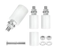 sourcing map 4Pcs 1.57" x 2.36" (WxH) Slide Gate Guide Rollers, Nylon Bearing Guide Roller, Sliding Gate Support Wheel Gate Rollers for Pulley, Electric Door, White