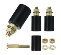 sourcing map 4Pcs 1.57" x 2.36" (WxH) Slide Gate Guide Rollers, Nylon Bearing Guide Roller, Sliding Gate Support Wheel Gate Rollers for Pulley, Electric Door, Black