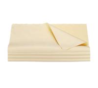 sourcing map 4pcs 12"x12" Large Microfiber Guitar Polishing Cleaning Cloths Soft Thick Cymbal Cleaner Beige for Violin Piano Trumpet Flute Ukulele Musical Instruments