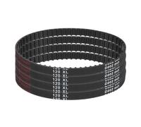 sourcing map 4pcs 120XL 037 Timing Belt 60 Teeth Rubber Geared Cogged Belt, 0.37" Width, 0.20" Pitch Mechanical Replacement Belts
