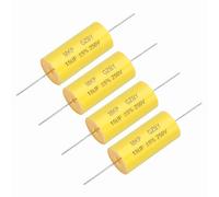 sourcing map 4Pcs 15uf Frequency Divider Capacitor, 250V Axial Audio Speaker Crossover MKP Film Capacitor